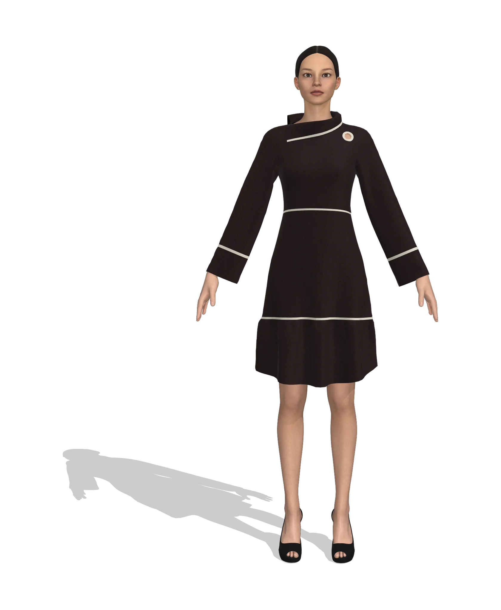 KDscion p119 full sleeve sheath dress